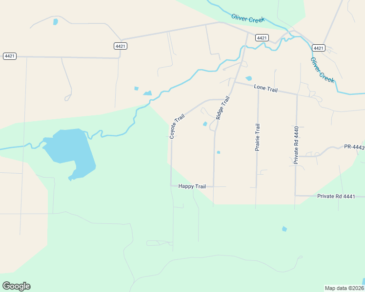 map of restaurants, bars, coffee shops, grocery stores, and more near 385 Coyote Trail in Rhome