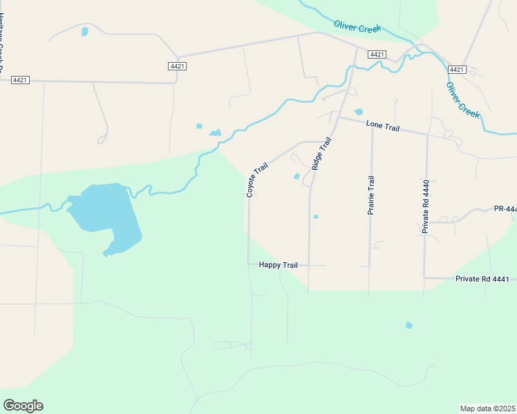 map of restaurants, bars, coffee shops, grocery stores, and more near 451 Coyote Trail in Rhome