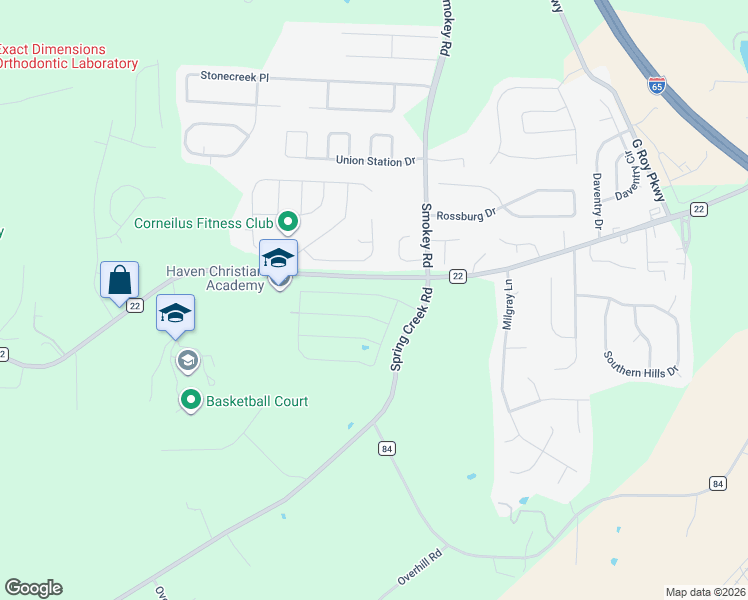 map of restaurants, bars, coffee shops, grocery stores, and more near 236 Waterstone Court in Montevallo