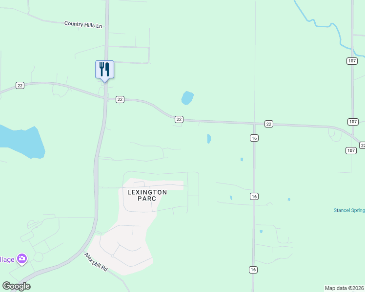 map of restaurants, bars, coffee shops, grocery stores, and more near 1033 Parkers Cove in Montevallo