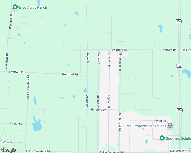 map of restaurants, bars, coffee shops, grocery stores, and more near 8428 Brahma Drive in Justin