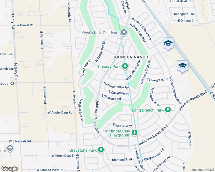 map of restaurants, bars, coffee shops, grocery stores, and more near 187 Mountain View Road in San Tan Valley