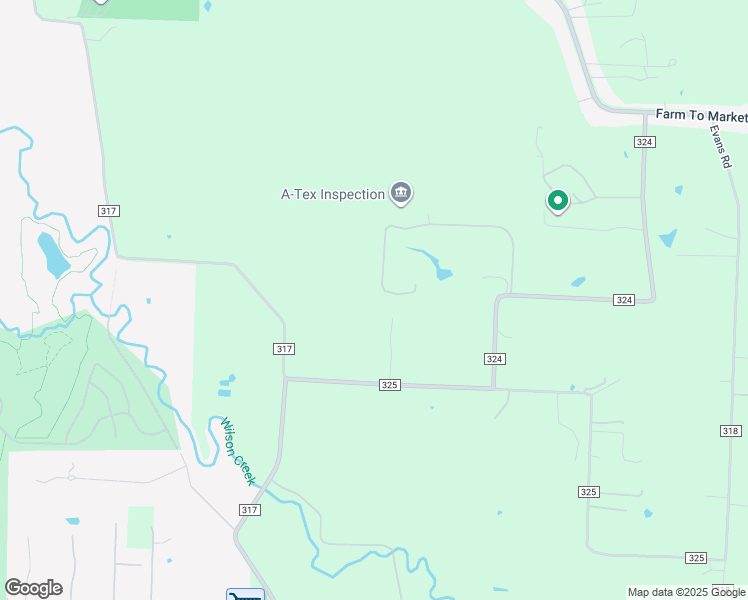 map of restaurants, bars, coffee shops, grocery stores, and more near 2687 Pvt Road 5161 in McKinney