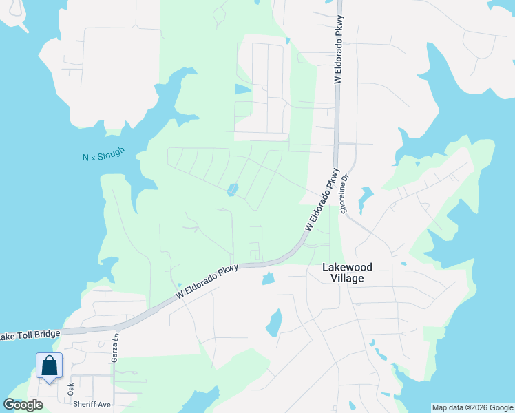 map of restaurants, bars, coffee shops, grocery stores, and more near 3385 West Eldorado Parkway in Lakewood Village