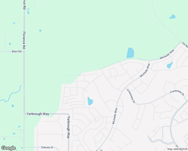 map of restaurants, bars, coffee shops, grocery stores, and more near 12221 Grosbeak Drive in Denton