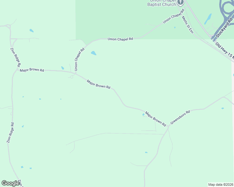 map of restaurants, bars, coffee shops, grocery stores, and more near Major Brown Road in Louisville