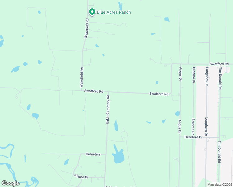 map of restaurants, bars, coffee shops, grocery stores, and more near 10965 Swafford Road in Justin