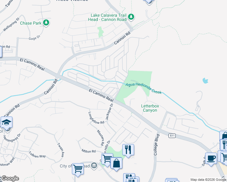 map of restaurants, bars, coffee shops, grocery stores, and more near 3339 Don Tomaso Drive in Carlsbad