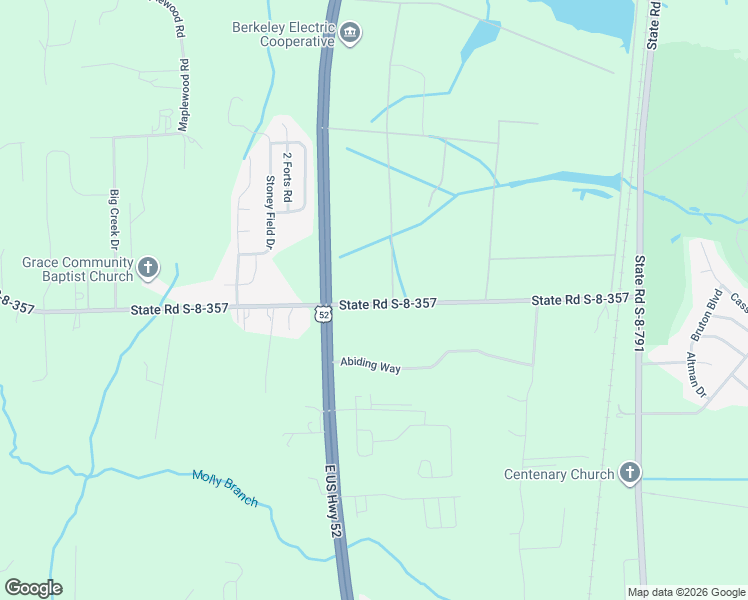 map of restaurants, bars, coffee shops, grocery stores, and more near 735 State Road S-8-357 in Moncks Corner