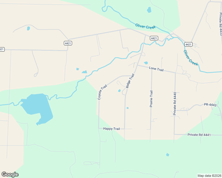 map of restaurants, bars, coffee shops, grocery stores, and more near 305 Coyote Trail in Rhome