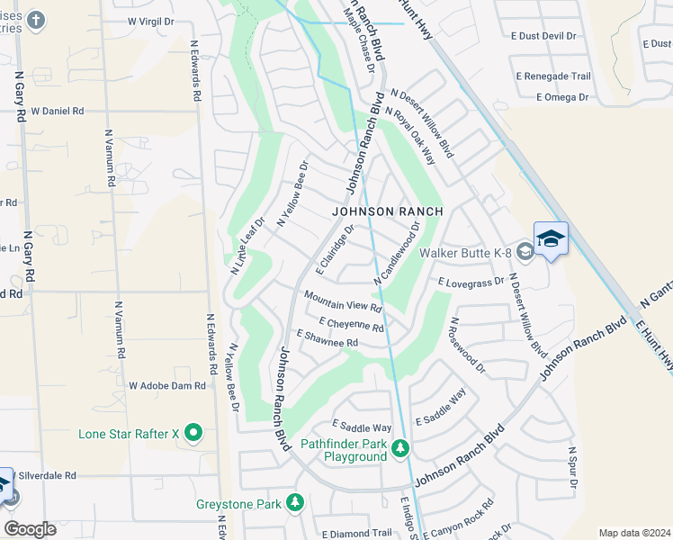 map of restaurants, bars, coffee shops, grocery stores, and more near 29604 North Balmoral Place in San Tan Valley