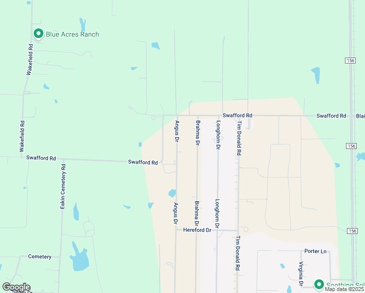 map of restaurants, bars, coffee shops, grocery stores, and more near 8415 Angus Drive in Justin