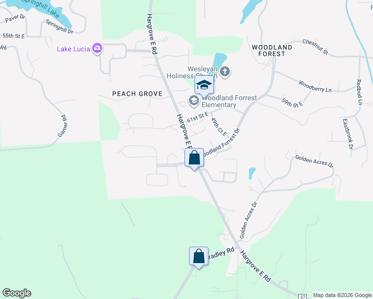map of restaurants, bars, coffee shops, grocery stores, and more near 6315 Cashmere Place in Tuscaloosa