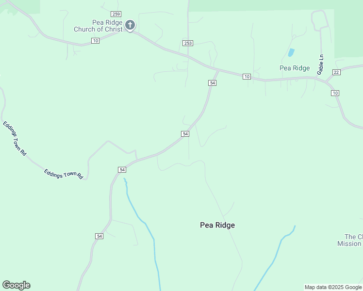 map of restaurants, bars, coffee shops, grocery stores, and more near 435 County Road 54 in Montevallo