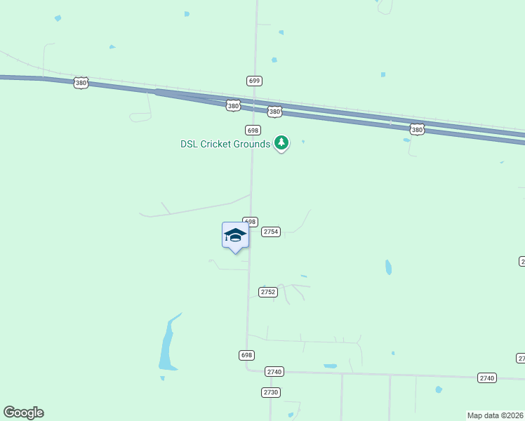 map of restaurants, bars, coffee shops, grocery stores, and more near 541 County Road 698 in Farmersville