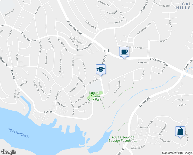 map of restaurants, bars, coffee shops, grocery stores, and more near 2015 Aura Circle in Carlsbad