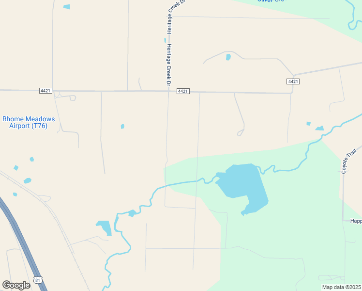 map of restaurants, bars, coffee shops, grocery stores, and more near 252 Lakeview Road in Rhome