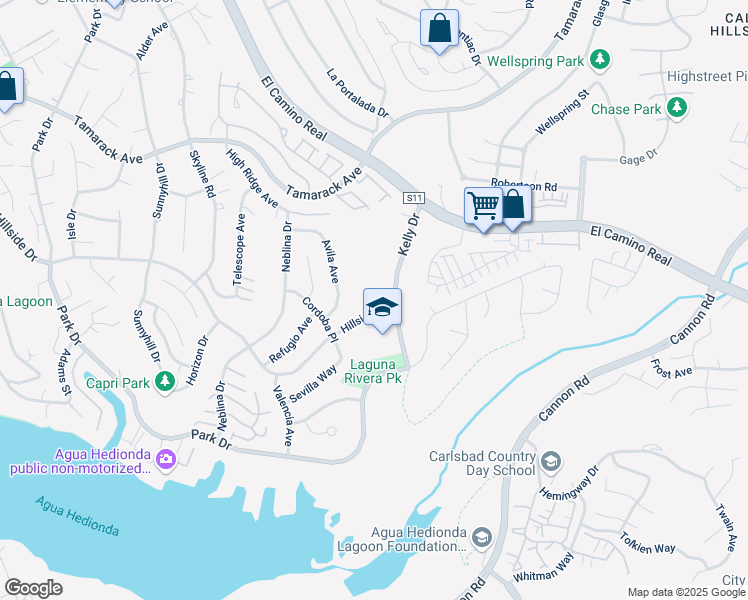 map of restaurants, bars, coffee shops, grocery stores, and more near 2015 Aura Circle in Carlsbad