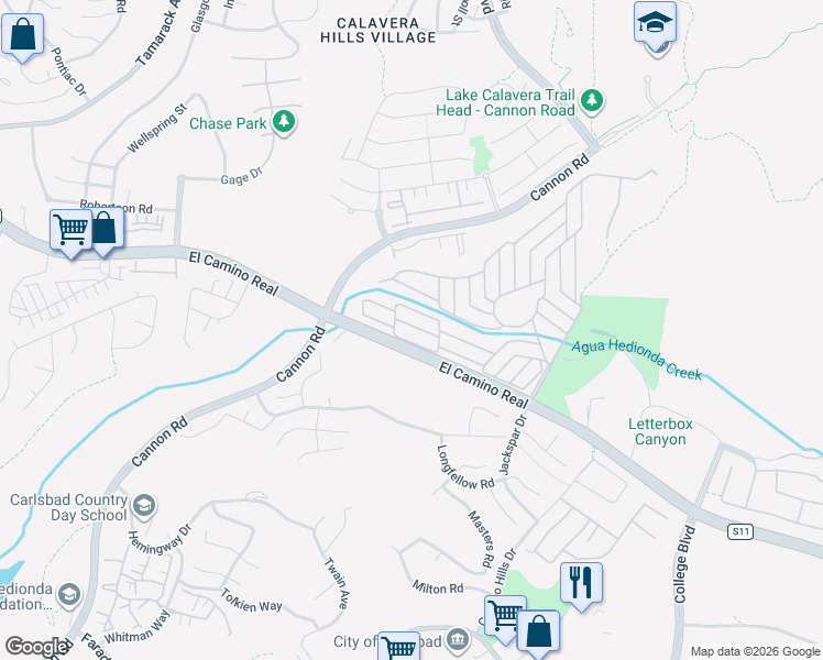 map of restaurants, bars, coffee shops, grocery stores, and more near 5229 Don Valdez Drive in Carlsbad