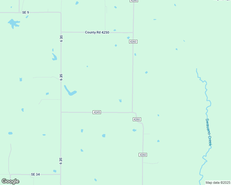 map of restaurants, bars, coffee shops, grocery stores, and more near 3500 County Road 4260 in Mount Pleasant