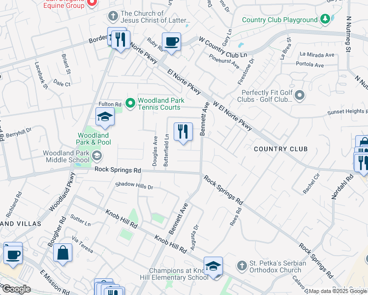 map of restaurants, bars, coffee shops, grocery stores, and more near 1544 Indian Summer Road in San Marcos