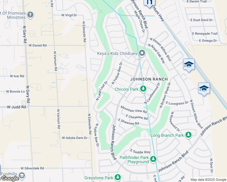 map of restaurants, bars, coffee shops, grocery stores, and more near 27 West Mill Reef Drive in San Tan Valley