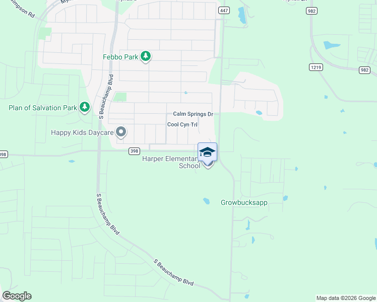 map of restaurants, bars, coffee shops, grocery stores, and more near 7979 County Road 398 in Princeton