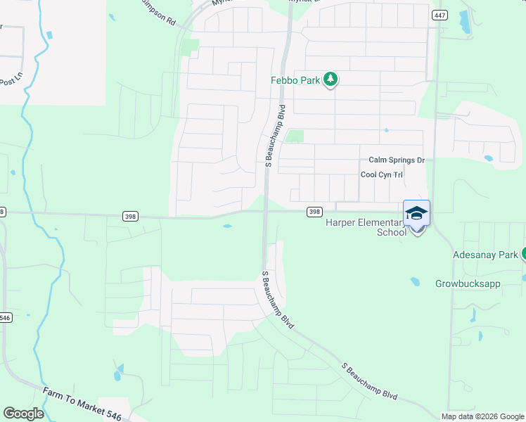 map of restaurants, bars, coffee shops, grocery stores, and more near 7680 County Road 398 in Princeton