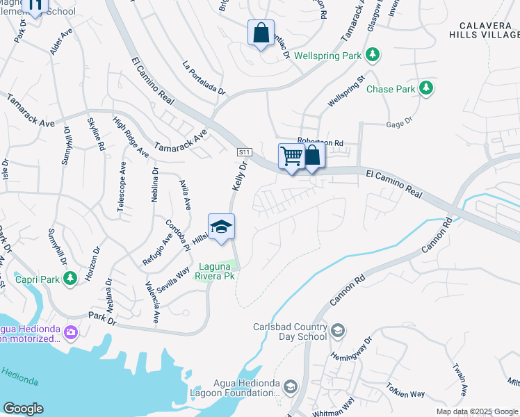 map of restaurants, bars, coffee shops, grocery stores, and more near 4581 Amaranth Lane in Carlsbad