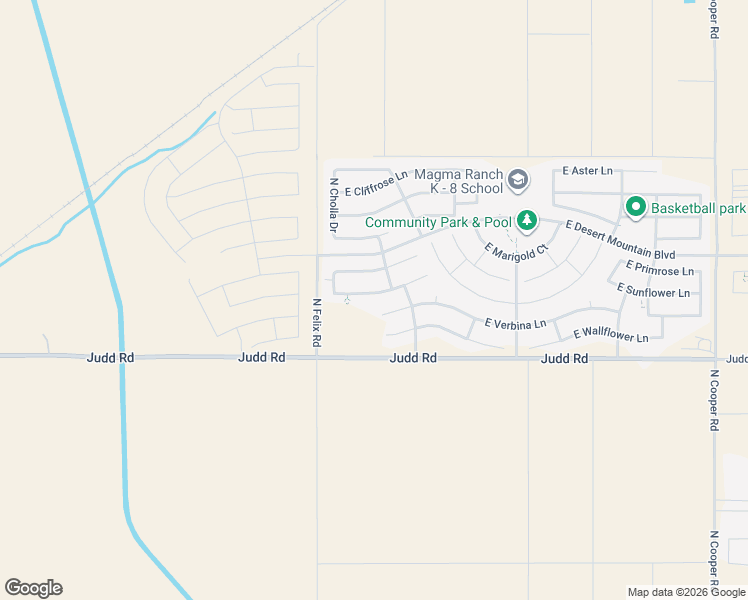 map of restaurants, bars, coffee shops, grocery stores, and more near 10360 East Sunflower Lane in Florence