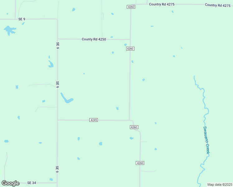 map of restaurants, bars, coffee shops, grocery stores, and more near 3500 County Road 4260 in Mount Pleasant