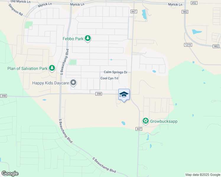 map of restaurants, bars, coffee shops, grocery stores, and more near 8080 County Road 398 in Princeton
