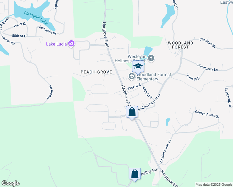 map of restaurants, bars, coffee shops, grocery stores, and more near 4400 Beacon Place Parkway in Tuscaloosa