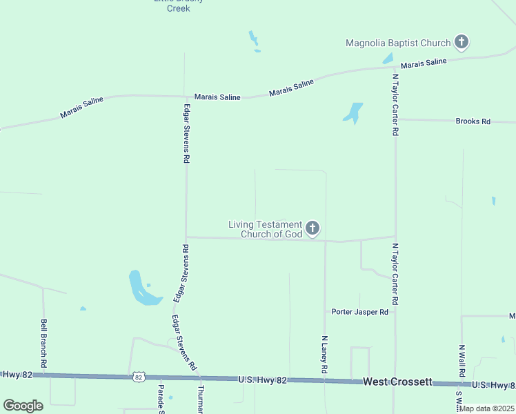map of restaurants, bars, coffee shops, grocery stores, and more near 722 Curtis Martin Road in Crossett