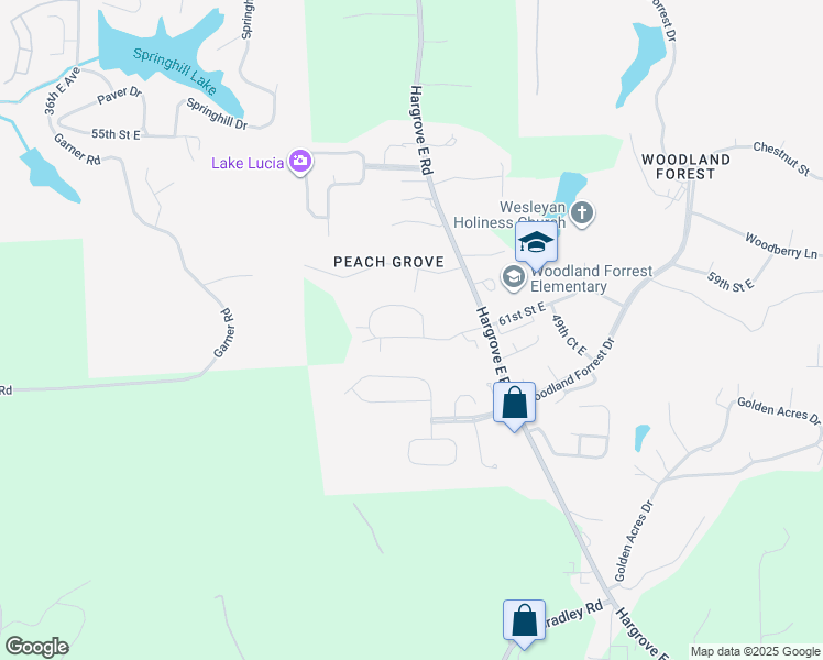 map of restaurants, bars, coffee shops, grocery stores, and more near 4400 Beacon Place Parkway in Tuscaloosa