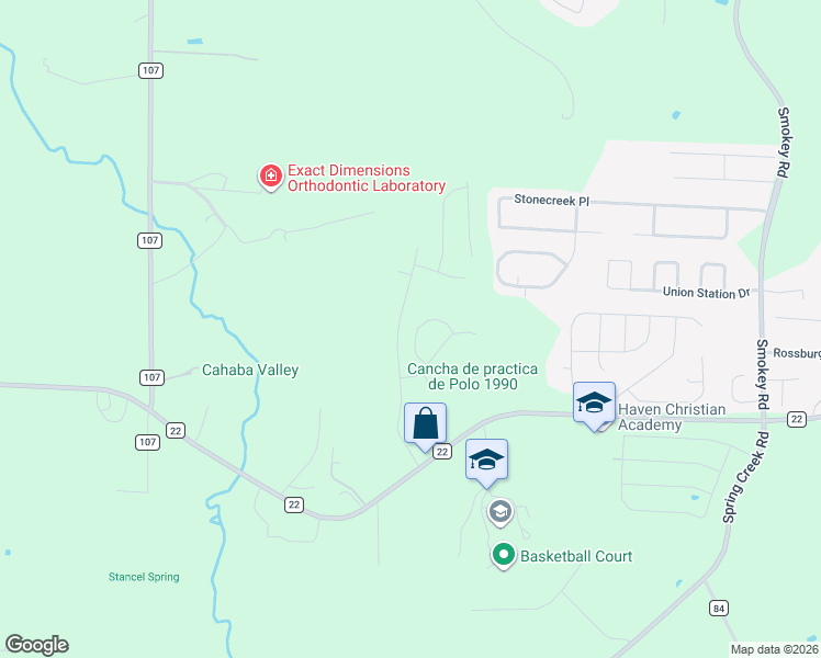 map of restaurants, bars, coffee shops, grocery stores, and more near in Calera