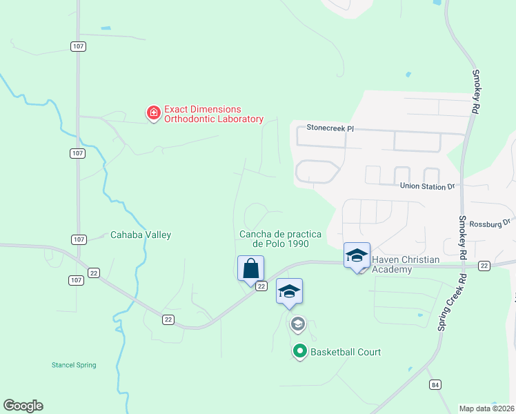 map of restaurants, bars, coffee shops, grocery stores, and more near in Calera