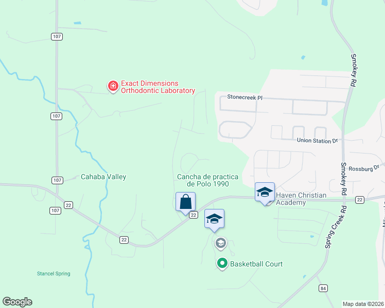 map of restaurants, bars, coffee shops, grocery stores, and more near in Calera