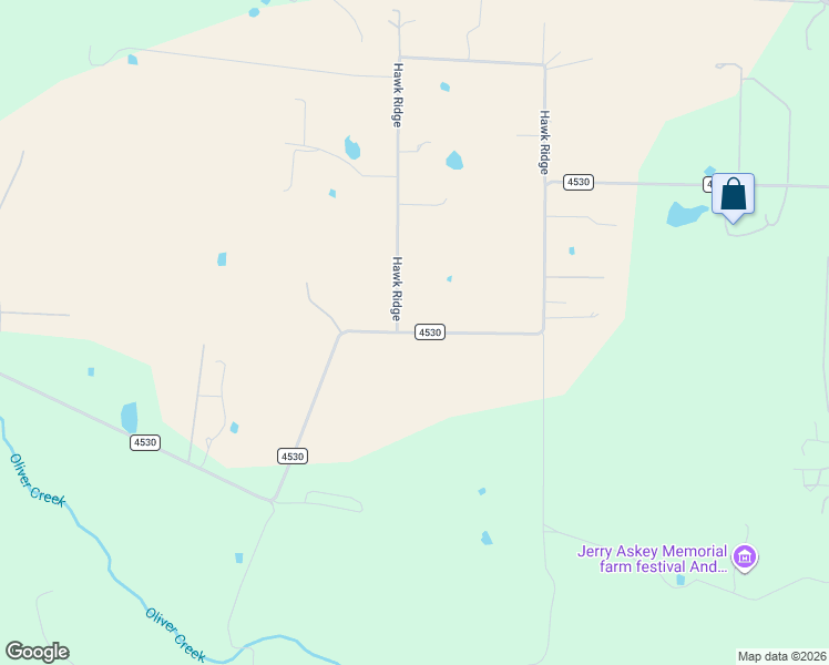 map of restaurants, bars, coffee shops, grocery stores, and more near County Road 4530 in Decatur