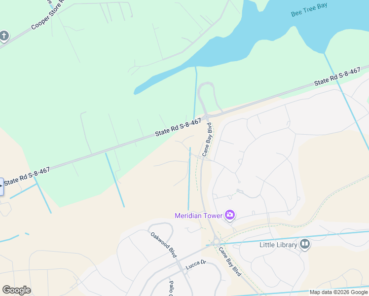 map of restaurants, bars, coffee shops, grocery stores, and more near 605 Hilchot Drive in Moncks Corner