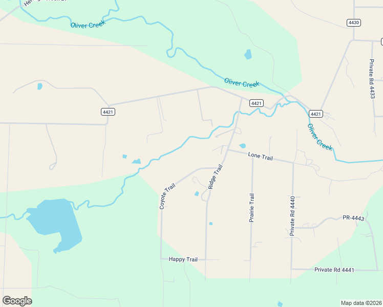 map of restaurants, bars, coffee shops, grocery stores, and more near 282 Coyote Trail in Rhome