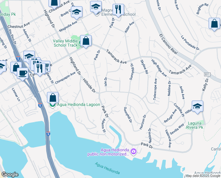 map of restaurants, bars, coffee shops, grocery stores, and more near 1733 Rogue Isle Court in Carlsbad