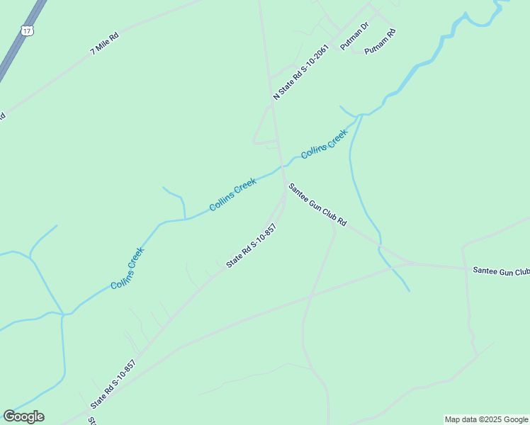 map of restaurants, bars, coffee shops, grocery stores, and more near 709 Dolph Lane in McClellanville