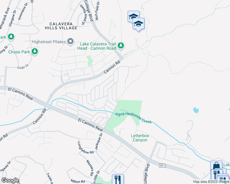 map of restaurants, bars, coffee shops, grocery stores, and more near 3462 Don Alberto Drive in Carlsbad