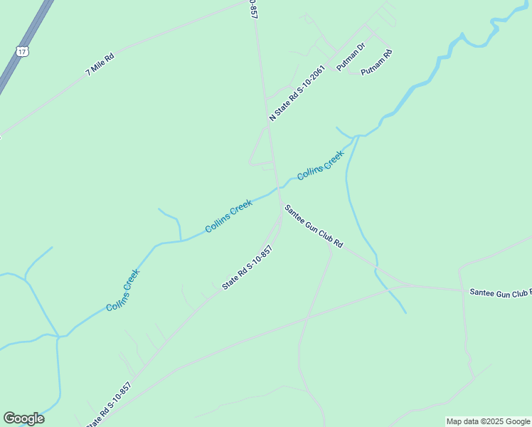 map of restaurants, bars, coffee shops, grocery stores, and more near 709 Dolph Lane in McClellanville