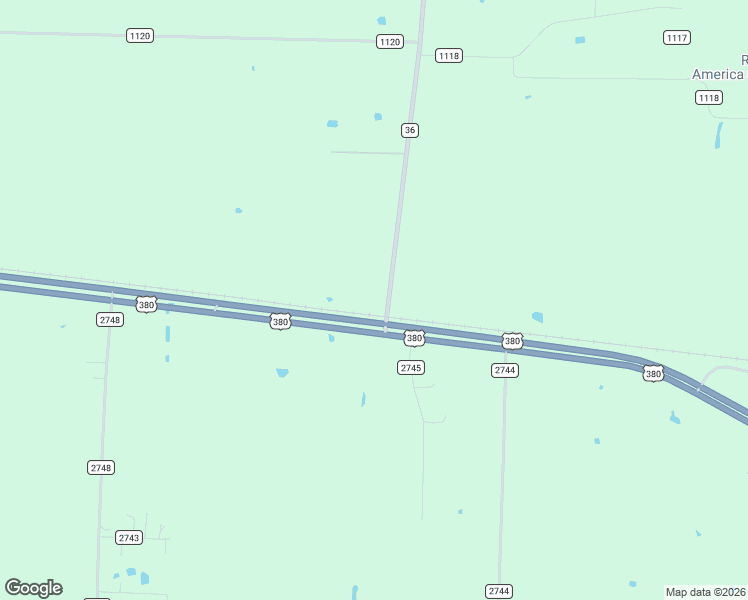 map of restaurants, bars, coffee shops, grocery stores, and more near 5209 U.S. 380 in Caddo Mills