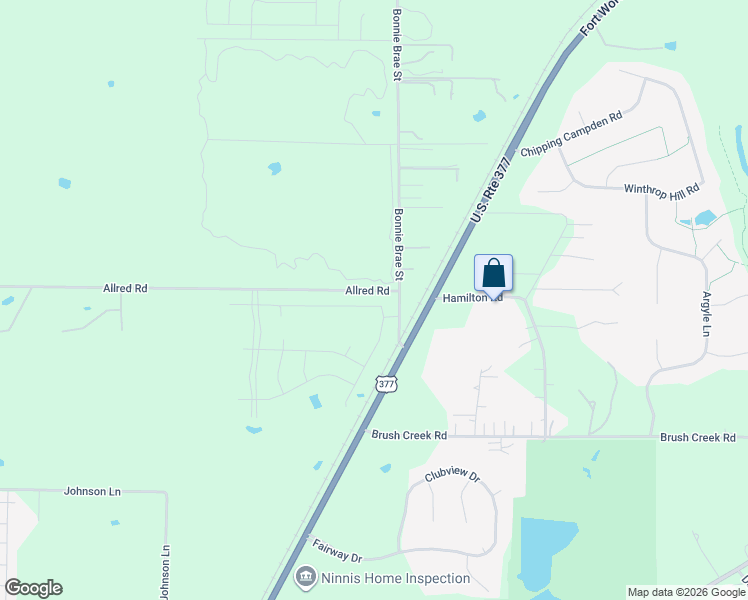 map of restaurants, bars, coffee shops, grocery stores, and more near 3612 Birch Lane in Argyle