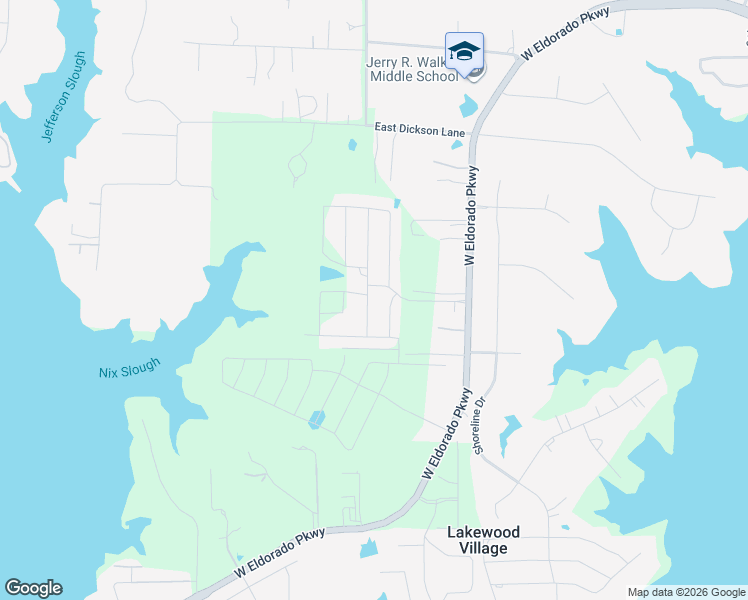 map of restaurants, bars, coffee shops, grocery stores, and more near 2515 West Eldorado Parkway in Little Elm