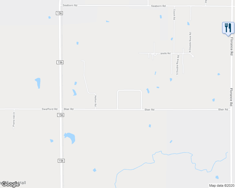 map of restaurants, bars, coffee shops, grocery stores, and more near 5168 Hillside Loop North in Justin