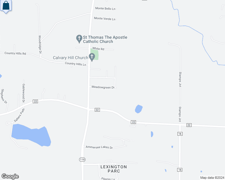 map of restaurants, bars, coffee shops, grocery stores, and more near 117 Meadowgreen Drive in Montevallo